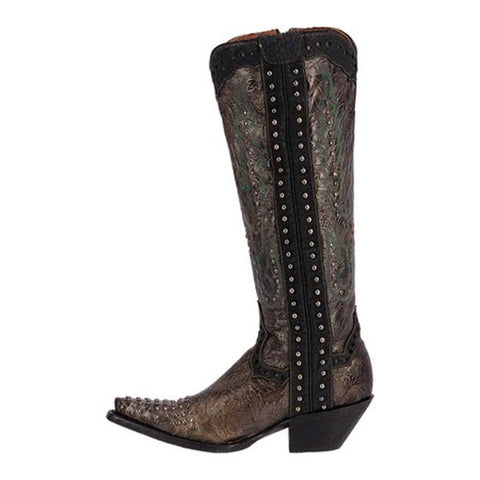 Dark Taupe Studs Boots DP3227