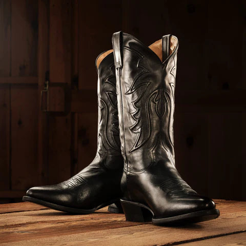 MN BOOTS RD TOE BLK CALF 1686