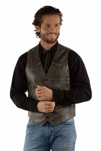 MEN'S LEATHER VEST 2061