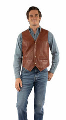 MEN'S LEATHER VEST 2071