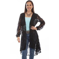 Lace Overlay Duster