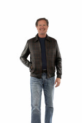 MAN WOOVEN FRONT LEATHER 114