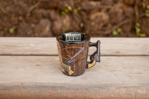 John Wayn Pistol Shot Glass 5579