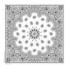 White Paisley Bandana