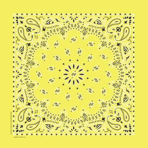 Yellow Paisley Bandanna Bandana