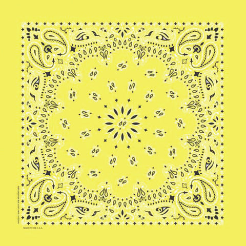 Yellow Paisley Bandanna Bandana