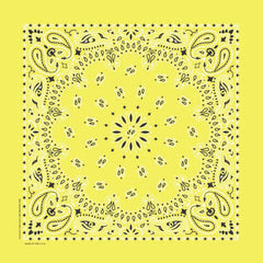 Yellow Paisley Bandanna Bandana