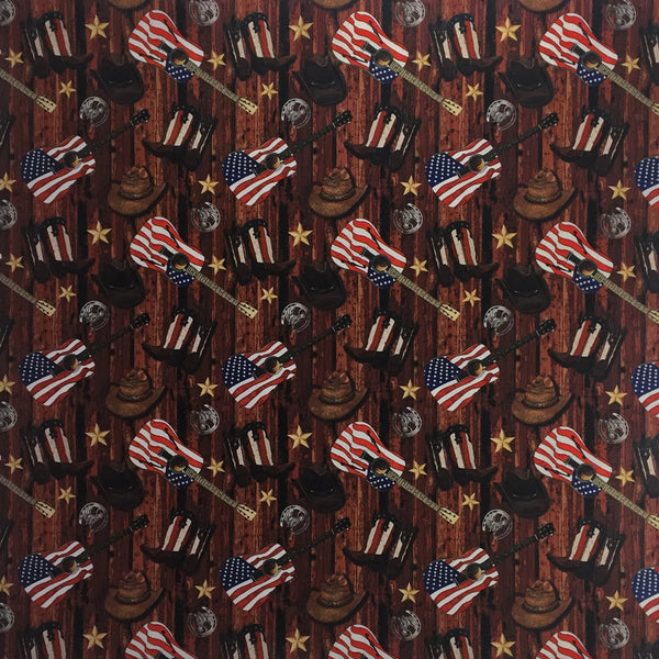 BOOTS, FLAGS BANDANA 4122-BRN