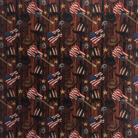 BOOTS, FLAGS BANDANA 4122-BRN
