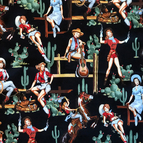 Vintage Cowgirl Bandana 4167