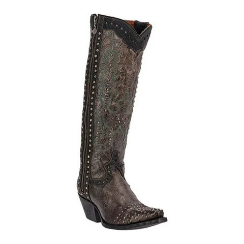 Dark Taupe Studs Boots DP3227