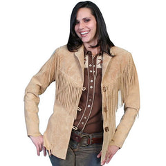 Beige Fringe Jacket