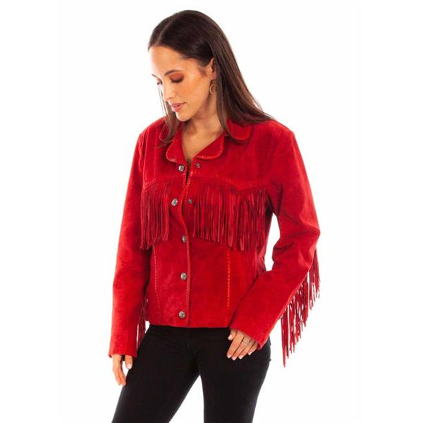 Ladies Jacket Fringe/Lacing