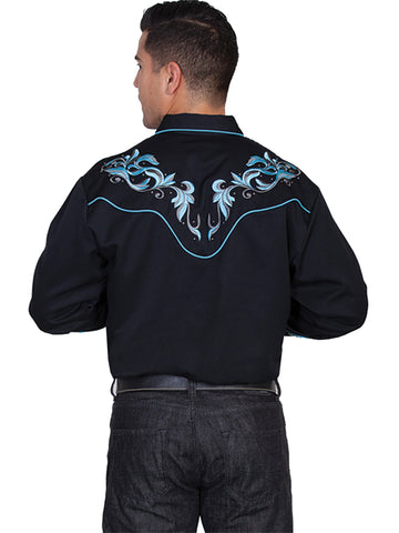 Men's Embroidered Shirt P844 – Premium Cotton, Traditional Design