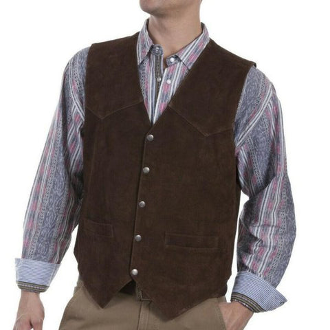 Brown Leather Vest
