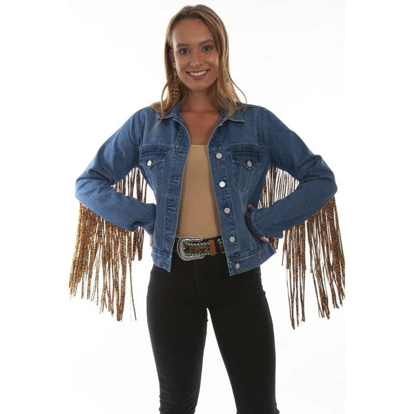 Leopard Fringe Jacket