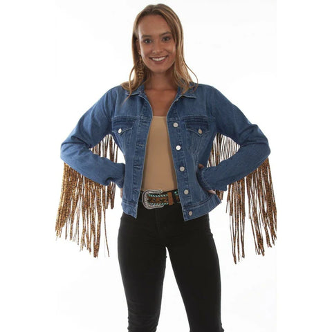 Leopard Fringe Jacket