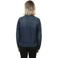 Ladies Tonal Embroidered Denim Blouse