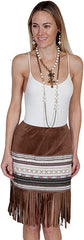 Tan Fringe Skirt
