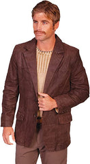 Men's Leather Blazer