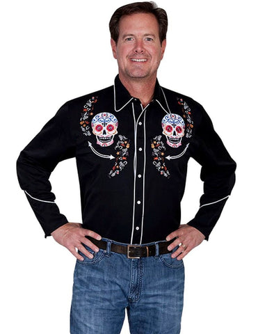Sugar Skull Emb Shirt