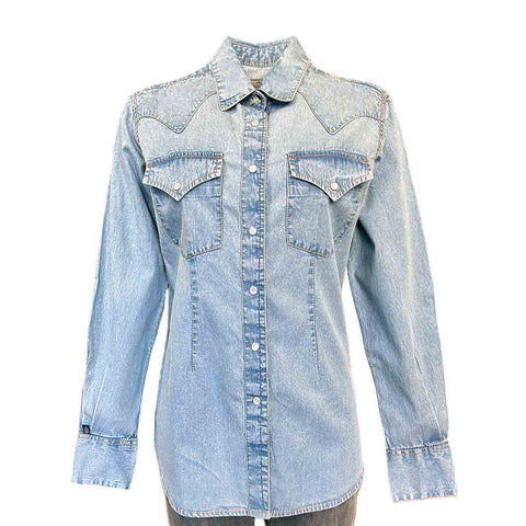 WM DENIM STONEWASH SHIRT 749