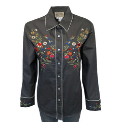 WOMWN SHIRT FLORAL EMBROID. 871
