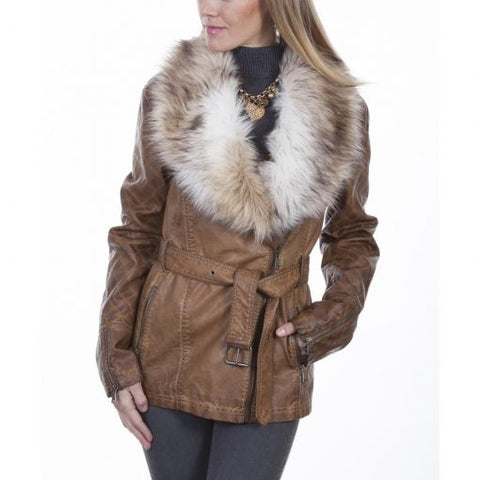 Ladies Brown Jacket 8029