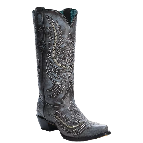 LD BLUE EMBROIDER BOOT 0607