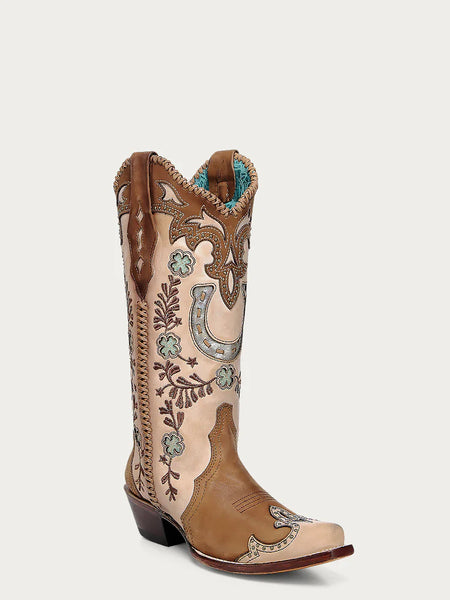 LD HONEY EMB & STUDS 4863