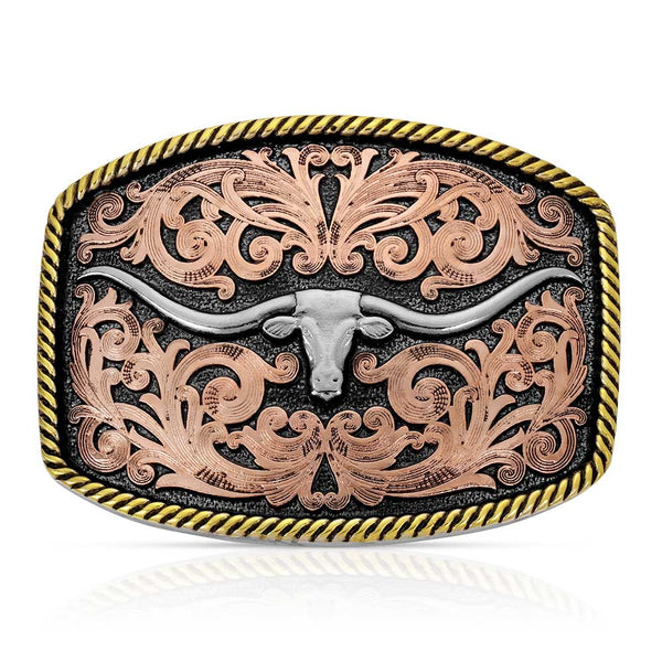 TRI COLOR TEXAS LONG. BUCKLE 711