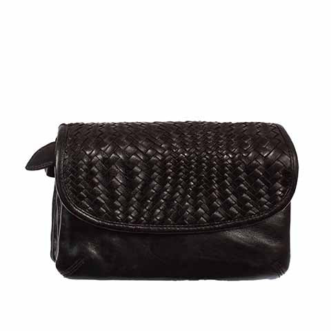 LADIES ZIP LEATHER HANDBAG 374