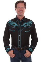 Emb. Shirt With St Black Shirt
