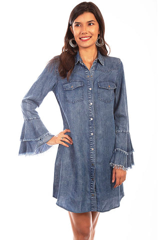 Western Yoke Shirt Dress
