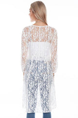 Lace Overlay Duster