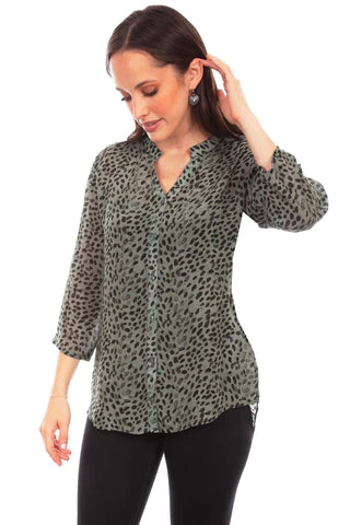 Leopard Print Blouse