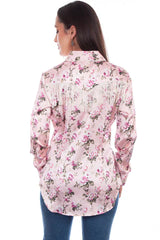 Rose Blouse with Fringe