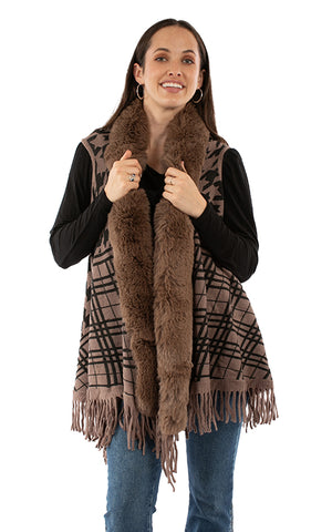 LD CARDIGAN SWEATER BROWN 968