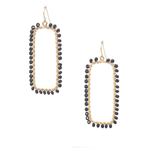 BEADED TURQUOISE EARRINGS
