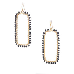 BEADED TURQUOISE EARRINGS