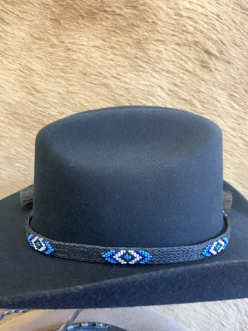 Horse Hair 5 Strand With Tassel& Beading Hat Band