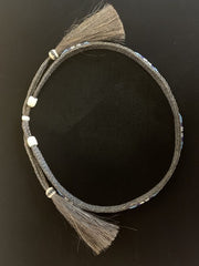 Horse Hair 5 Strand With Tassel& Beading Hat Band