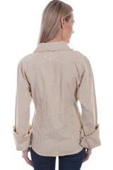 Collar Khaki Blouse