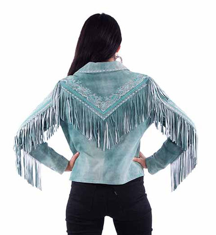 WM FRINGE EMBROI. JACKET