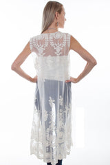 Ivory Lace Duster Shawl