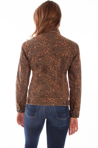 Leopard Denim Jacket