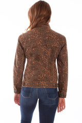Leopard Denim Jacket