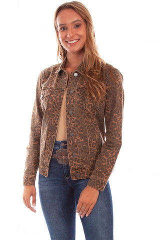 Leopard Denim Jacket