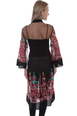 Mesh With Flowers Shawl