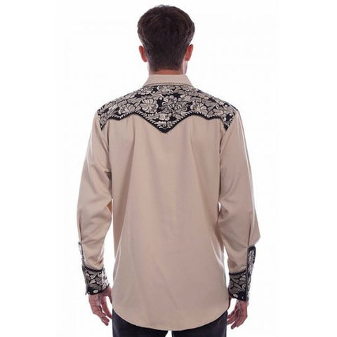 Men's Floral Tooled Shirts